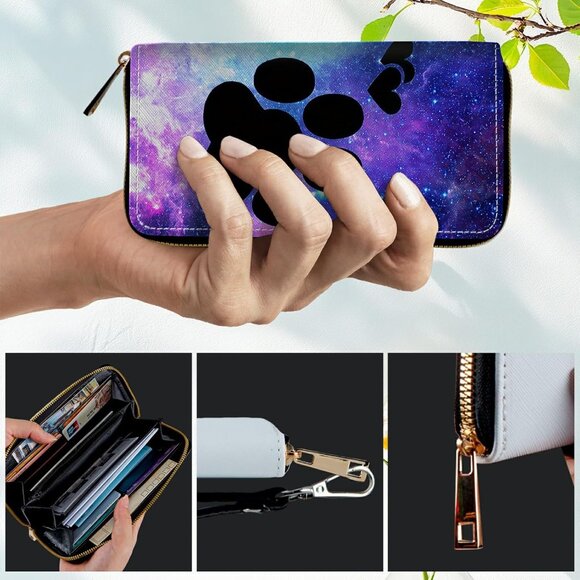 Women's RFID Blocking Leather Wallet with Large Capacity, Slim Bifold Clutch in - Picture 5 of 7